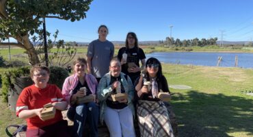 Group picture- Sarah, Millie, Lily, Travis, Liam, Mac